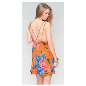 Show Me Your Mumu || Bahama Bloom Criss Cross Applesauce Mini Dress